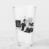Cartoon der Polizeischule Glas (Rückseite)