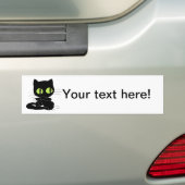 Cartoon der schwarzen Katze Autoaufkleber (Auf Auto)