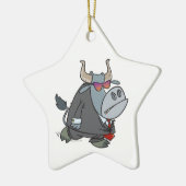 Cartoon der Sicherheitswache Keramik Ornament (Links)