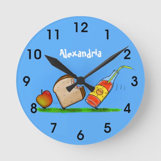 Cartoon der Sonnenameisen Runde Wanduhr (Vorderseite)