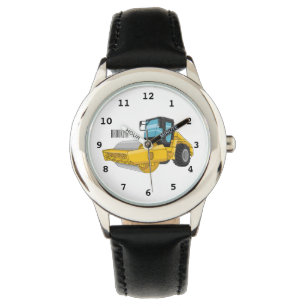 Cartoon der Straßenwalze Armbanduhr