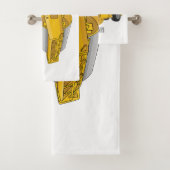 Cartoon der Straßenwalze Badhandtuch Set (Insitu)