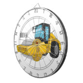 Cartoon der Straßenwalze Dartscheibe (Vorderseite rechts)