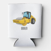 Cartoon der Straßenwalze Dosenkühler (Vorderseite)