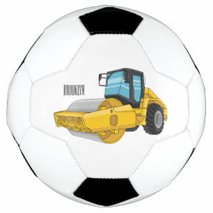 Cartoon der Straßenwalze Fußball