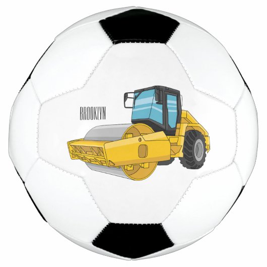 Cartoon der Straßenwalze Fußball (Vorderseite)