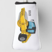 Cartoon der Straßenwalze Golf Headcover (Rotieren 90)