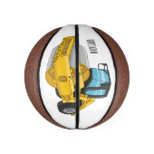Cartoon der Straßenwalze Mini Basketball (Vertikal)