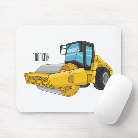 Cartoon der Straßenwalze Mousepad (Mit Mouse)
