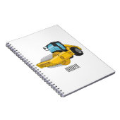 Cartoon der Straßenwalze Notizblock (Rechte Seite)