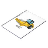 Cartoon der Straßenwalze Notizblock (Linke Seite)