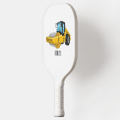 Cartoon der Straßenwalze Pickleball Schläger (Links)