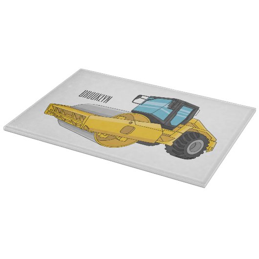 Cartoon der Straßenwalze Schneidebrett (Ecke)