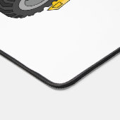 Cartoon der Straßenwalze Schreibtischunterlage (Ecke)