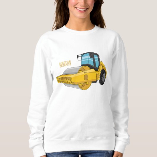 Cartoon der Straßenwalze Sweatshirt (Vorderseite)