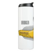 Cartoon der Straßenwalze Thermosbecher (Nach links gedreht)