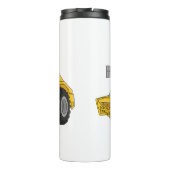 Cartoon der Straßenwalze Thermosbecher (Rückseite)