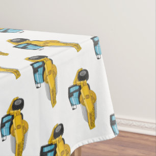 Cartoon der Straßenwalze Tischdecke