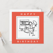 Cartoon der vertraulichen Abfallbeseitigung Karte (Vorderseite/Rückseite Beispiel)