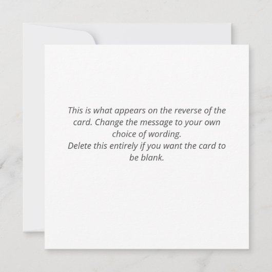 Cartoon der vertraulichen Abfallbeseitigung Karte (Rückseite)