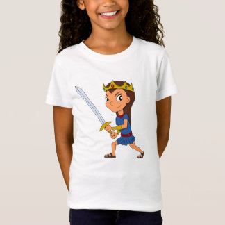 Cartoon der Warriorin T-Shirt