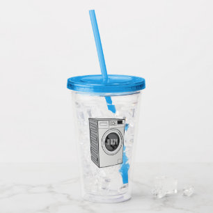 Cartoon der Waschmaschine Acryltrinkbecher
