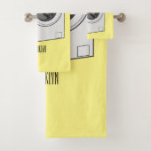 Cartoon der Waschmaschine Badhandtuch Set (Insitu)