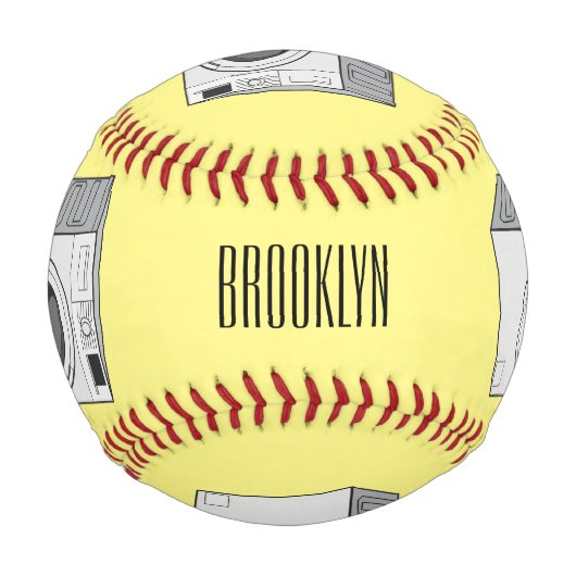 Cartoon der Waschmaschine Baseball (Vorderseite)