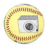 Cartoon der Waschmaschine Baseball (Vorderseite Links)
