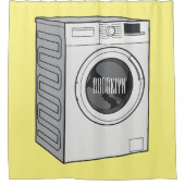 Cartoon der Waschmaschine Duschvorhang (Vorderseite)
