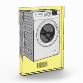 Cartoon der Waschmaschine Fotoblock (Links)