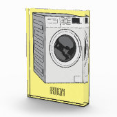 Cartoon der Waschmaschine Fotoblock (Rechts)