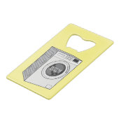 Cartoon der Waschmaschine Geldbeutel Flaschenöffner (Rückseite Schrägansicht)