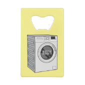 Cartoon der Waschmaschine Geldbeutel Flaschenöffner (Rückseite)