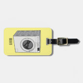 Cartoon der Waschmaschine Gepäckanhänger (Vorderseite horizontal)