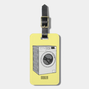 Cartoon der Waschmaschine Gepäckanhänger