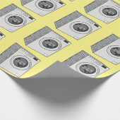 Cartoon der Waschmaschine Geschenkpapier (Ecke)