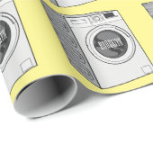 Cartoon der Waschmaschine Geschenkpapier (Rolleneckpunkt)