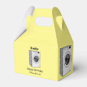 Cartoon der Waschmaschine Geschenkschachtel (Vorderseite)