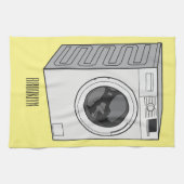 Cartoon der Waschmaschine Geschirrtuch (Horizontal)