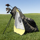 Cartoon der Waschmaschine Golfhandtuch (Gras)