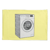 Cartoon der Waschmaschine Kissenbezug (Rückseite)