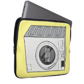 Cartoon der Waschmaschine Laptopschutzhülle (Vorne Rechts)