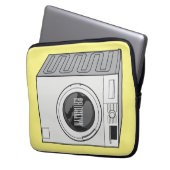 Cartoon der Waschmaschine Laptopschutzhülle (Vorderseite Links)