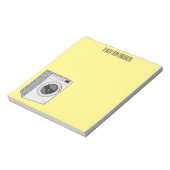 Cartoon der Waschmaschine Notizblock (Rotiert)