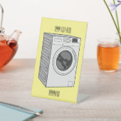 Cartoon der Waschmaschine Sockelschild (In SItu)
