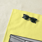 Cartoon der Waschmaschine Strandtuch (Beispiel)