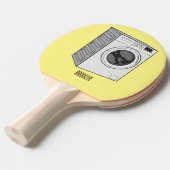 Cartoon der Waschmaschine Tischtennis Schläger (Vorderseite)