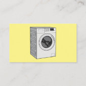 Cartoon der Waschmaschine Visitenkarte (Rückseite)