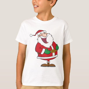 Cartoon, der Weihnachtsmann lacht T-Shirt
